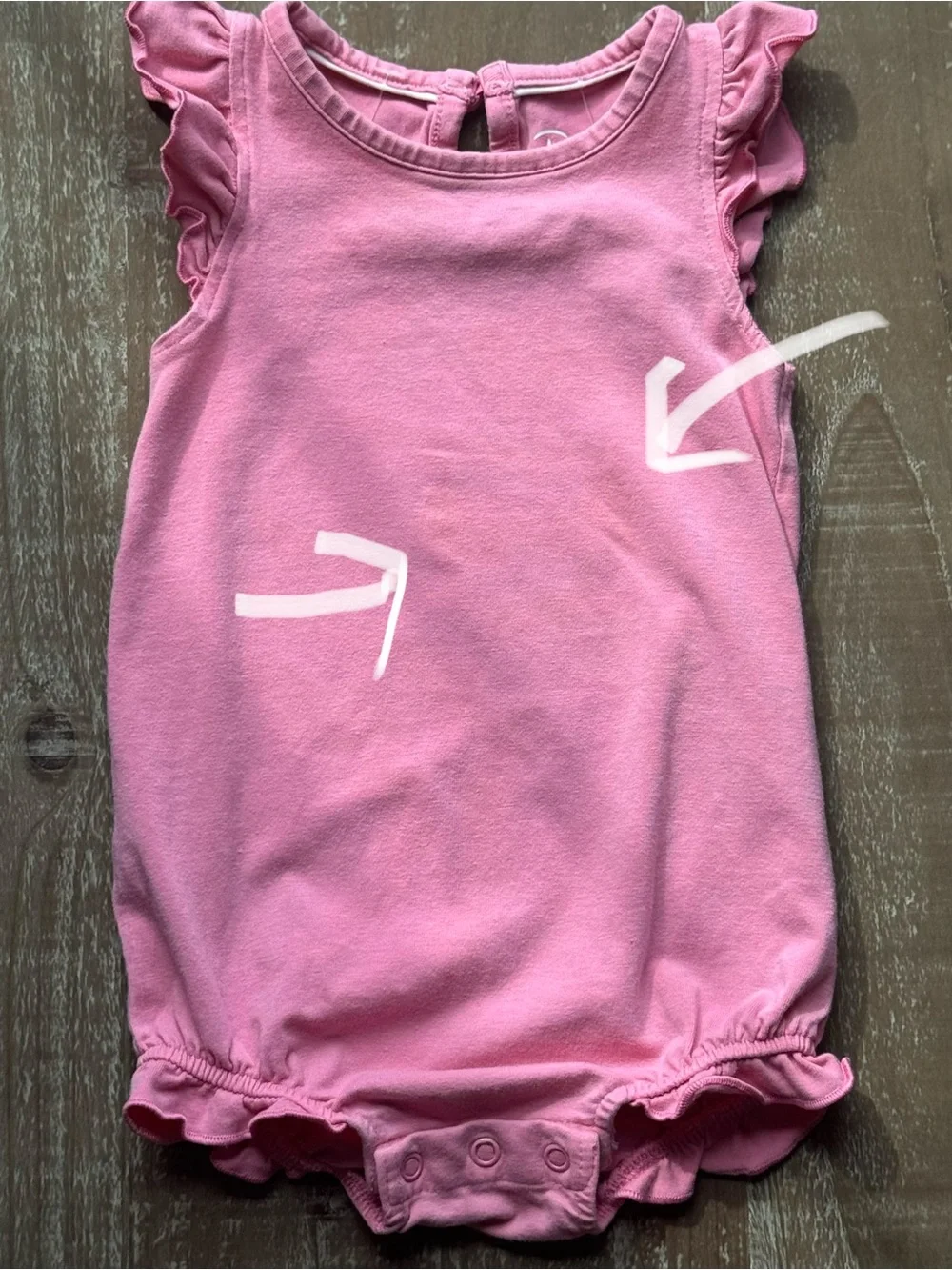 +RuffleButts Pink Ruffle Sleeve Bodysuit 12-18M Baby Girl Boutique One Piece
